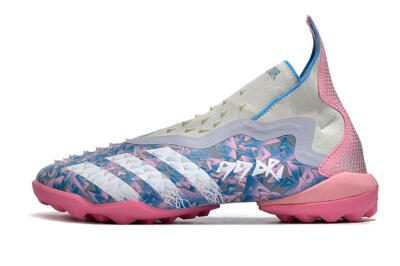 Adidas Predator Freak+ TF Artificial Turf Soccer Shoes - Purple/Pink/White