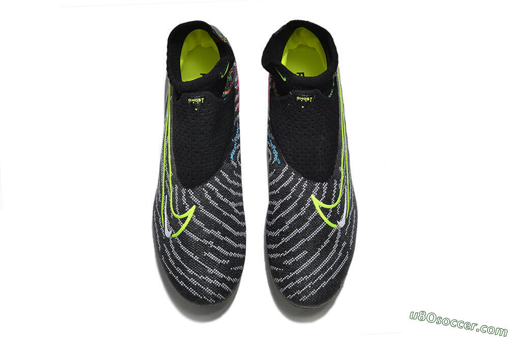 Nike Phantom GX Elite DF AG Artificial Grass Soccer Cleats - Black/Rainbow 4