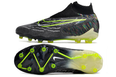 Nike Phantom GX Elite DF AG Artificial Grass Soccer Cleats - Black/Rainbow