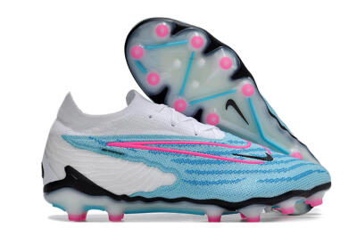 Nike Phantom GX Elite AG Artificial Grass Soccer Cleats - Blue/Pink/White