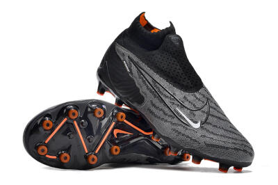 Nike Phantom GX Elite DF AG Artificial Grass Soccer Cleats - Black/Grey/White