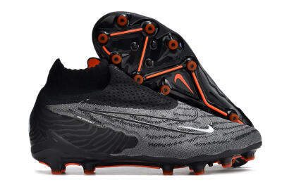 Nike Phantom GX Elite DF AG Artificial Grass Soccer Cleats - Black/Grey/White