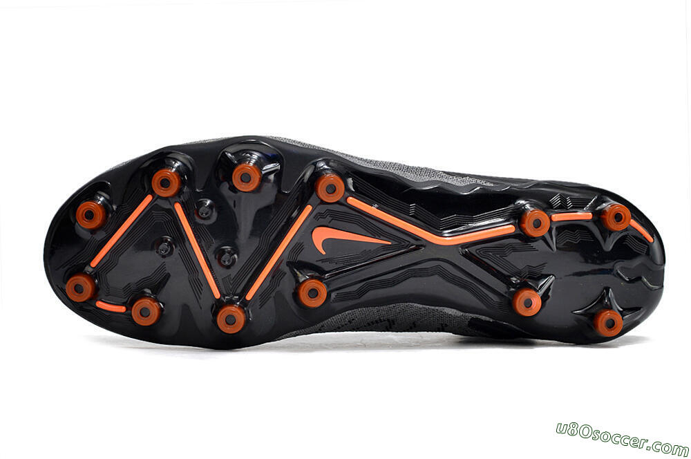 Nike Phantom GX Elite DF AG Artificial Grass Soccer Cleats - Black/Grey/White 6