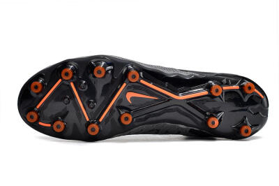 Nike Phantom GX Elite DF AG Artificial Grass Soccer Cleats - Black/Grey/White