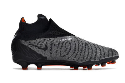 Nike Phantom GX Elite DF AG Artificial Grass Soccer Cleats - Black/Grey/White