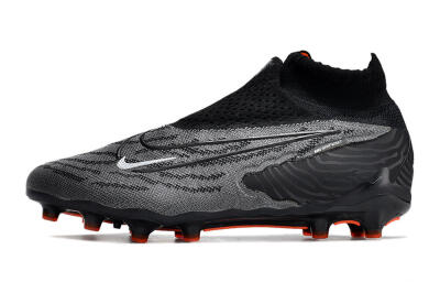 Nike Phantom GX Elite DF AG Artificial Grass Soccer Cleats - Black/Grey/White