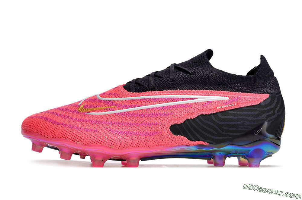 Nike Phantom GX Elite AG Artificial Grass Soccer Cleats - Pink/White/Black 2