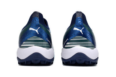 Puma Ultra Ultimate TF Artificial Turf Soccer Shoes - White/Blue/Green