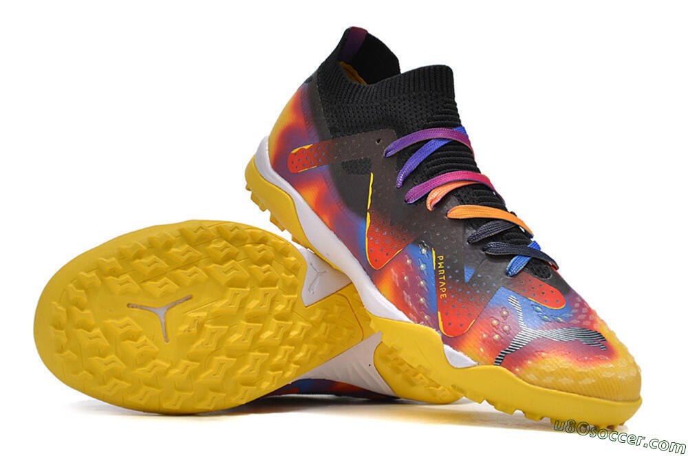 Puma Future Ultimate TF Artificial Turf Soccer Shoes - Rainbow/Black 3