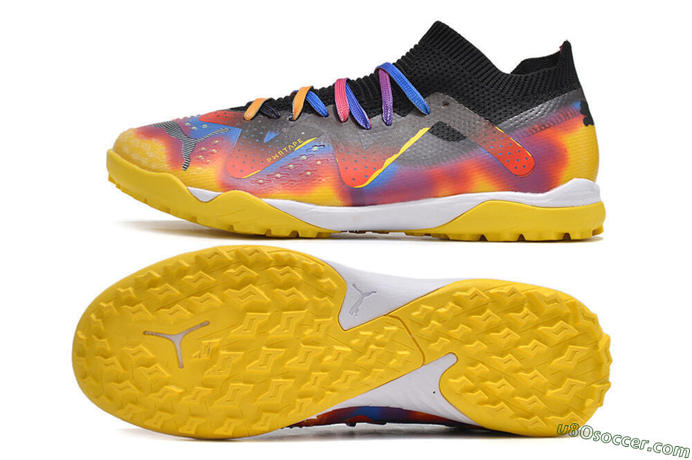 Puma Future Ultimate TF Artificial Turf Soccer Shoes - Rainbow/Black 0