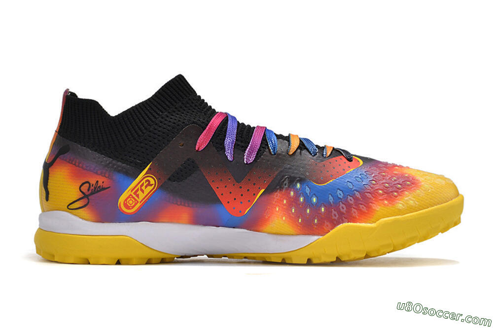 Puma Future Ultimate TF Artificial Turf Soccer Shoes - Rainbow/Black 7