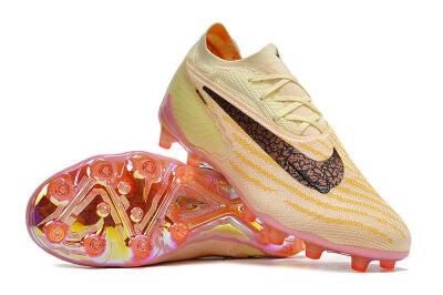 Nike Phantom GX Elite AG Artificial Grass Soccer Cleats - Yellow/Black/Pink