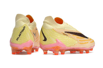 Nike Phantom GX Elite AG Artificial Grass Soccer Cleats - Yellow/Black/Pink