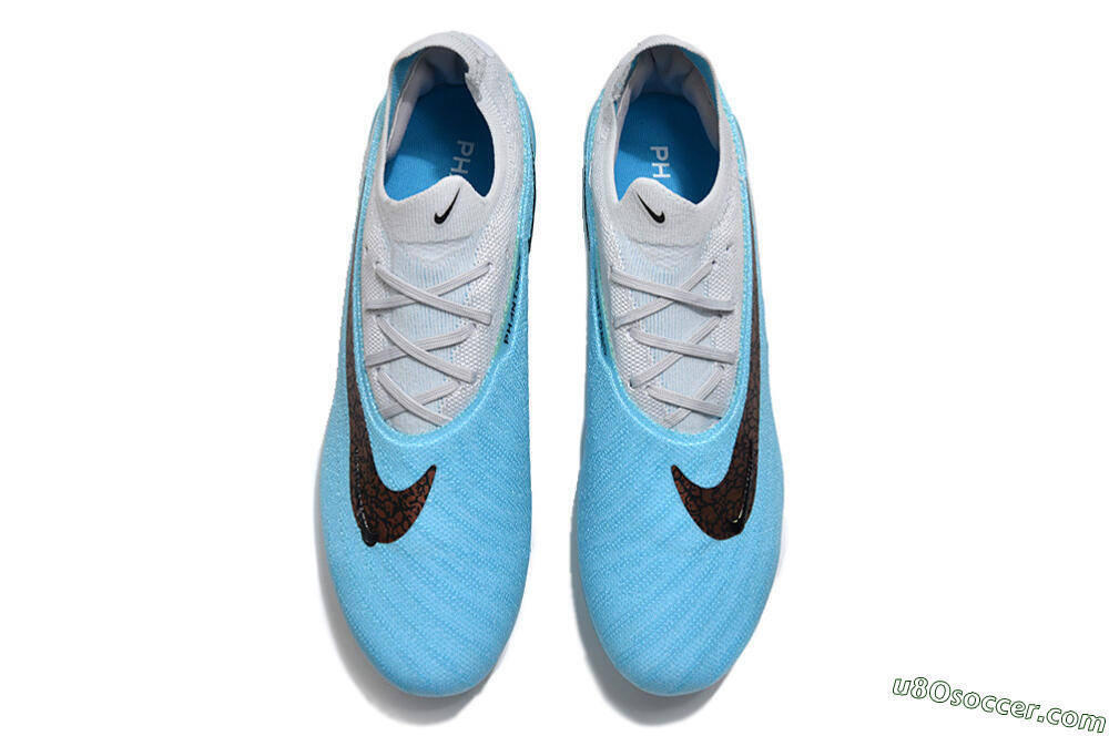 Nike Phantom GX Elite FG Firm Ground Soccer Cleats - Blue/Black/White 4