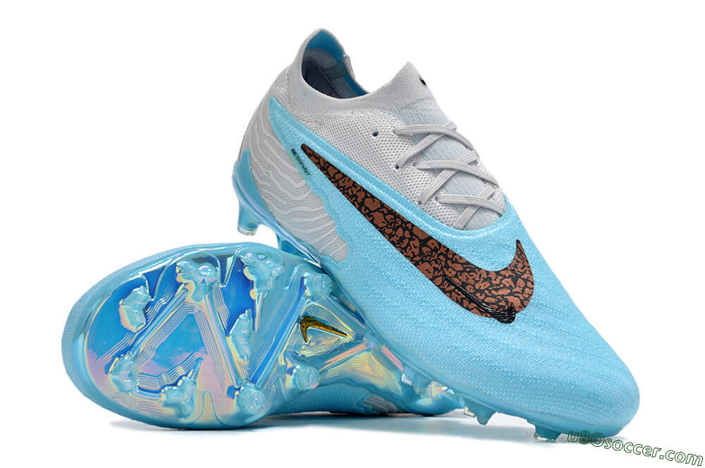 Nike Phantom GX Elite FG Firm Ground Soccer Cleats - Blue/Black/White 3