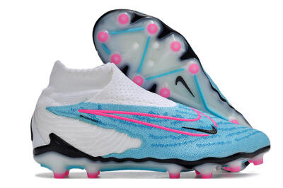 Nike Phantom GX Elite DF AG Artificial Grass Soccer Cleats - Blue/Black/White/Pink