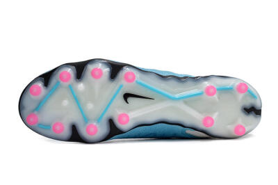 Nike Phantom GX Elite DF AG Artificial Grass Soccer Cleats - Blue/Black/White/Pink