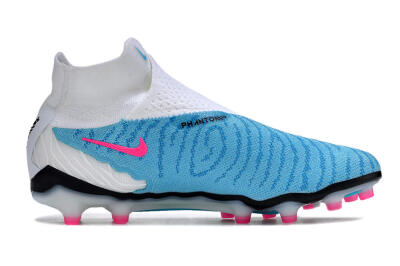 Nike Phantom GX Elite DF AG Artificial Grass Soccer Cleats - Blue/Black/White/Pink