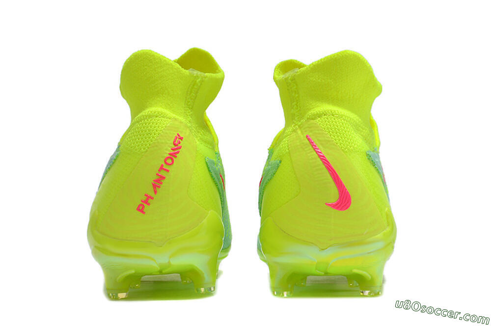 Nike Phantom GX Elite DF FG Firm Ground Soccer Cleats - Blue/Green/Pink 5