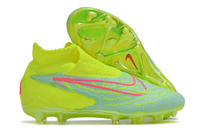 Nike Phantom GX Elite DF FG Firm Ground Soccer Cleats - Blue/Green/Pink