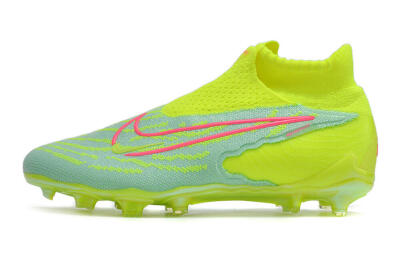 Nike Phantom GX Elite DF FG Firm Ground Soccer Cleats - Blue/Green/Pink
