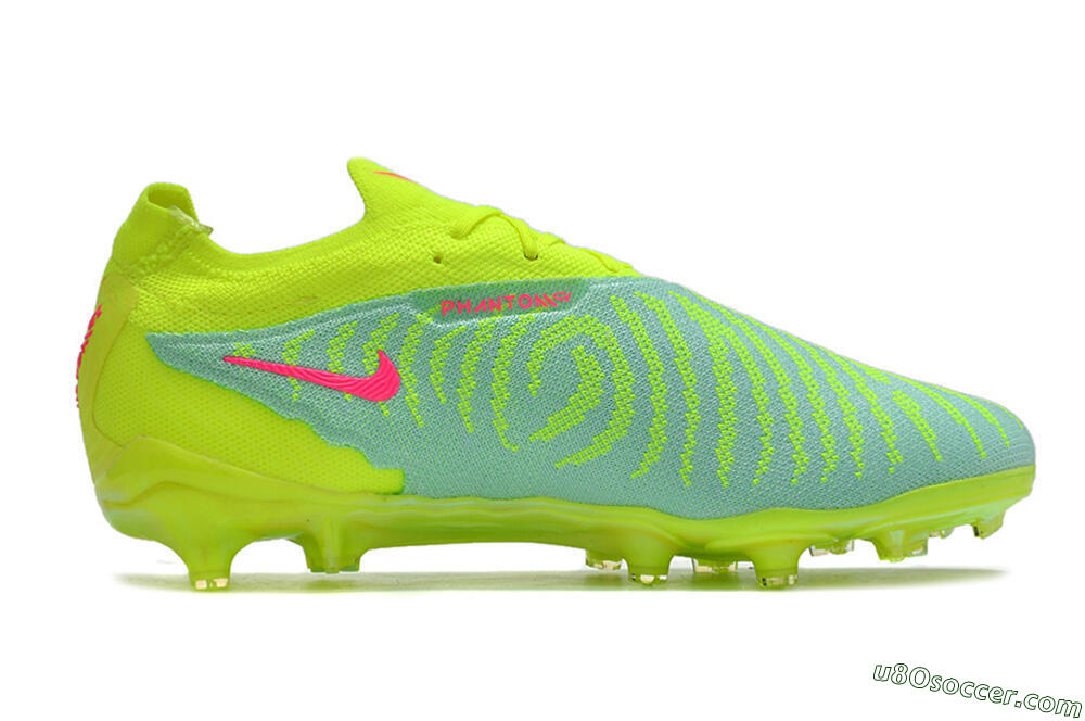 Nike Phantom GX Elite FG Firm Ground Soccer Cleats - Blue/Green/Pink 7
