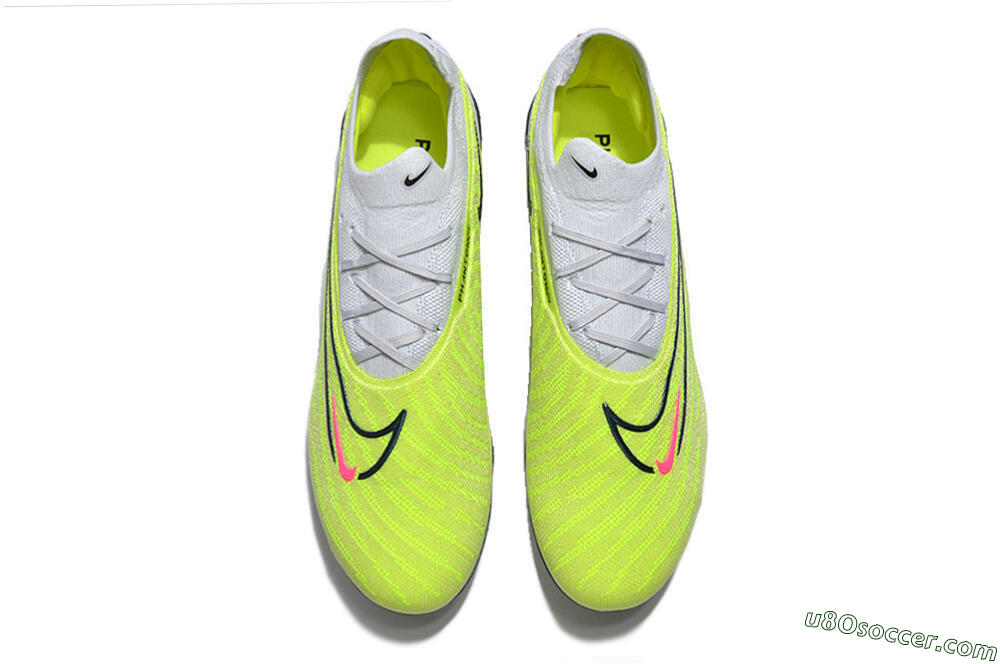 Nike Phantom GX Elite FG Firm Ground Soccer Cleats - Green/Pink/Black/White 4