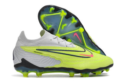 Nike Phantom GX Elite FG Firm Ground Soccer Cleats - Green/Pink/Black/White