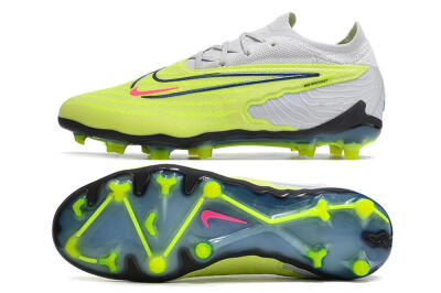 Nike Phantom GX Elite FG Firm Ground Soccer Cleats - Green/Pink/Black/White