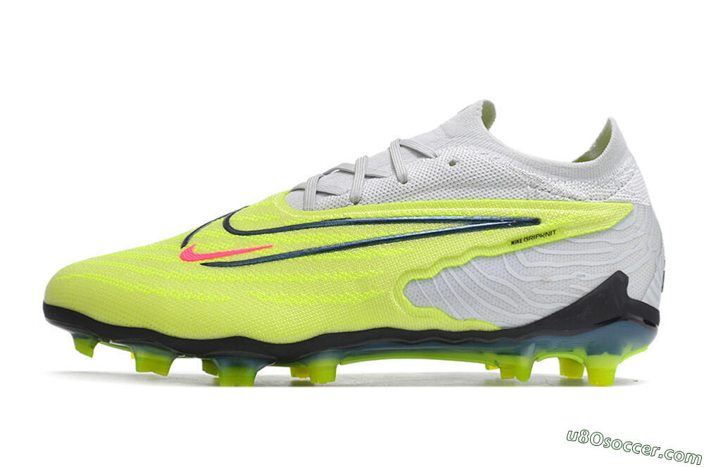 Nike Phantom GX Elite FG Firm Ground Soccer Cleats - Green/Pink/Black/White 2