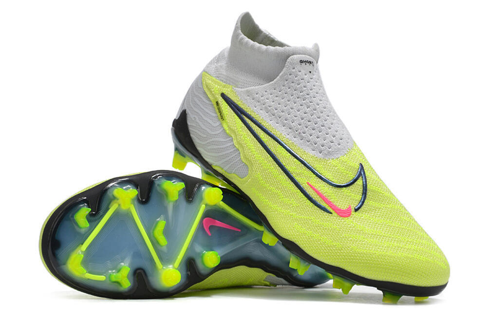Nike Phantom GX Elite DF FG Firm Ground Soccer Cleats - Green/Pink/Black/White 3