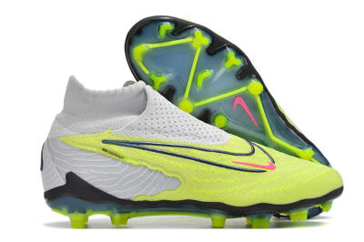 Nike Phantom GX Elite DF FG Firm Ground Soccer Cleats - Green/Pink/Black/White
