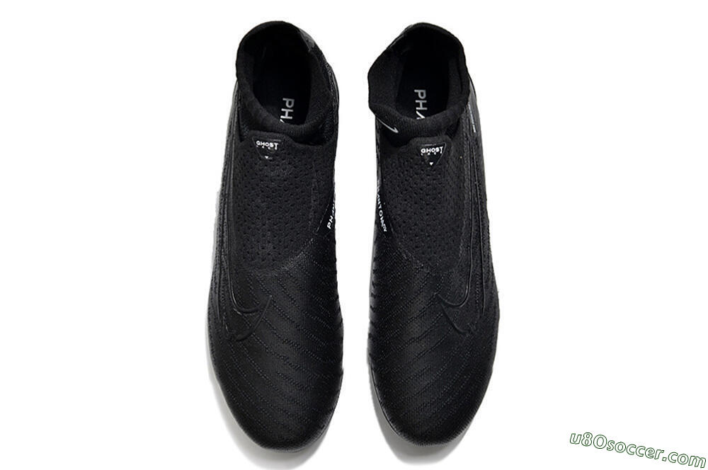 Nike Phantom GX Elite DF Link FG Firm Ground Soccer Cleats - Black/White/Black 4