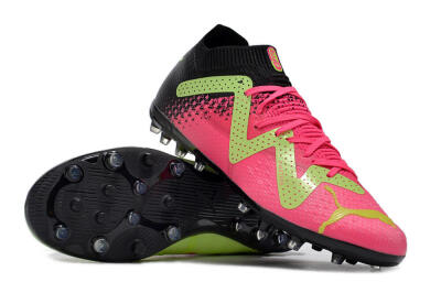 Puma Future Ultimate MG Multi Ground Soccer Cleats - Green/Pink/Black