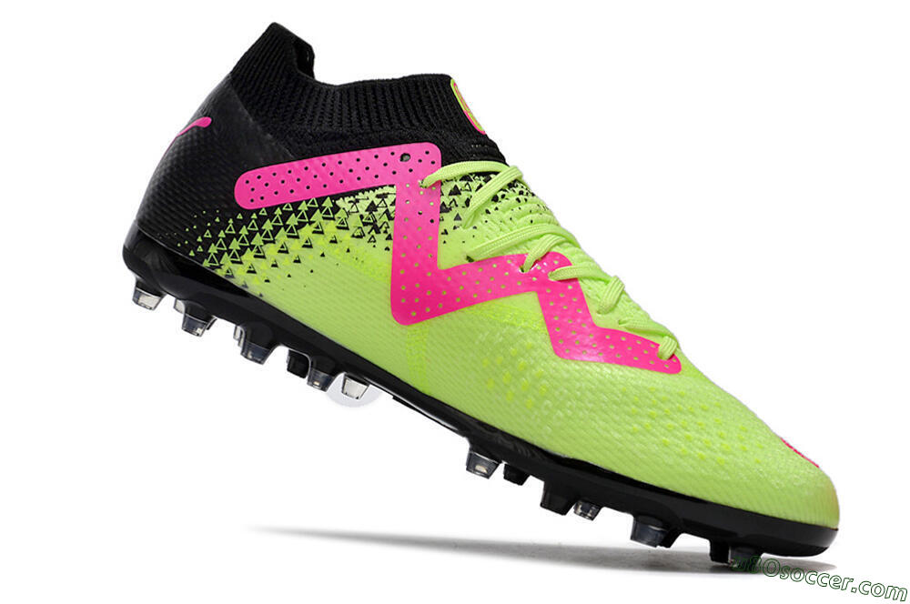 Puma Future Ultimate MG Multi Ground Soccer Cleats - Green/Pink/Black 4
