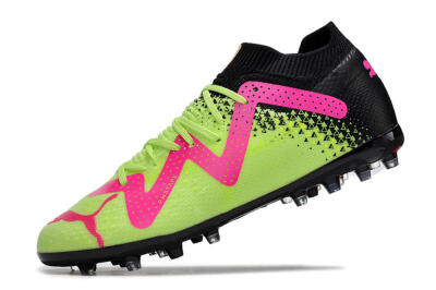 Puma Future Ultimate MG Multi Ground Soccer Cleats - Green/Pink/Black