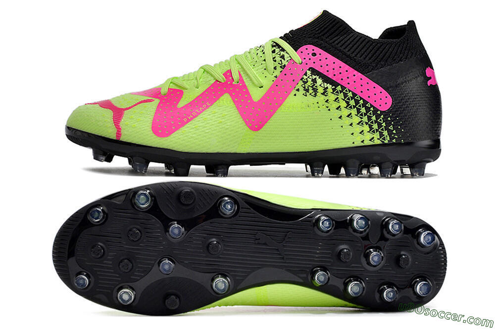 Puma Future Ultimate MG Multi Ground Soccer Cleats - Green/Pink/Black 0