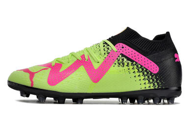Puma Future Ultimate MG Multi Ground Soccer Cleats - Green/Pink/Black
