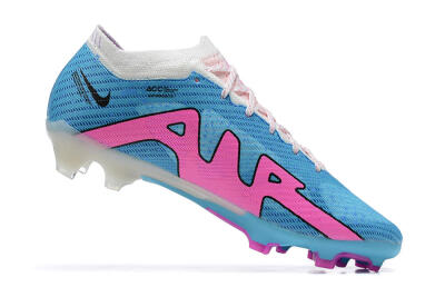 Nike Air Zoom Mercurial Vapor 15 Elite FG Firm Ground Soccer Cleats - Blue/Pink/White