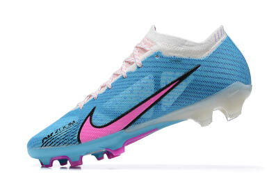 Nike Air Zoom Mercurial Vapor 15 Elite FG Firm Ground Soccer Cleats - Blue/Pink/White