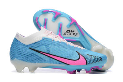 Nike Air Zoom Mercurial Vapor 15 Elite FG Firm Ground Soccer Cleats - Blue/Pink/White
