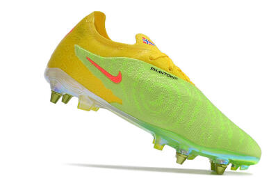 Nike Phantom GX Elite SG Soft Ground Soccer Cleats - Green/Black/Yellow