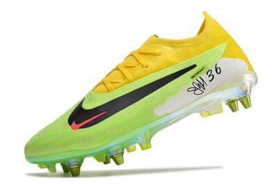 Nike Phantom GX Elite SG Soft Ground Soccer Cleats - Green/Black/Yellow