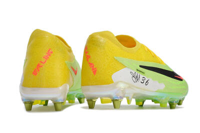 Nike Phantom GX Elite SG Soft Ground Soccer Cleats - Green/Black/Yellow