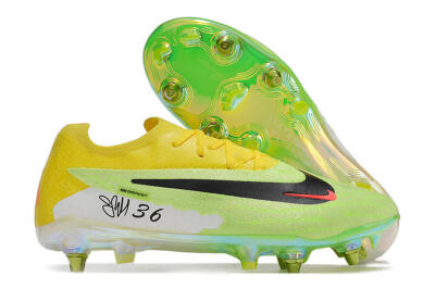 Nike Phantom GX Elite SG Soft Ground Soccer Cleats - Green/Black/Yellow