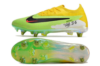 Nike Phantom GX Elite SG Soft Ground Soccer Cleats - Green/Black/Yellow