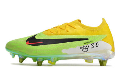 Nike Phantom GX Elite SG Soft Ground Soccer Cleats - Green/Black/Yellow
