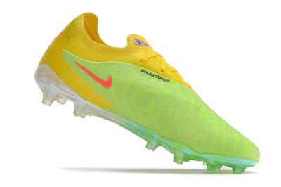 Nike Phantom GX Elite FG Firm Ground Soccer Cleats - Green/Black/Yellow
