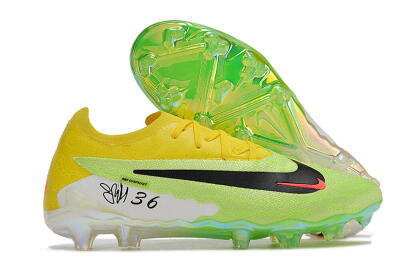 Nike Phantom GX Elite FG Firm Ground Soccer Cleats - Green/Black/Yellow
