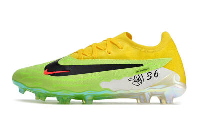 Nike Phantom GX Elite FG Firm Ground Soccer Cleats - Green/Black/Yellow